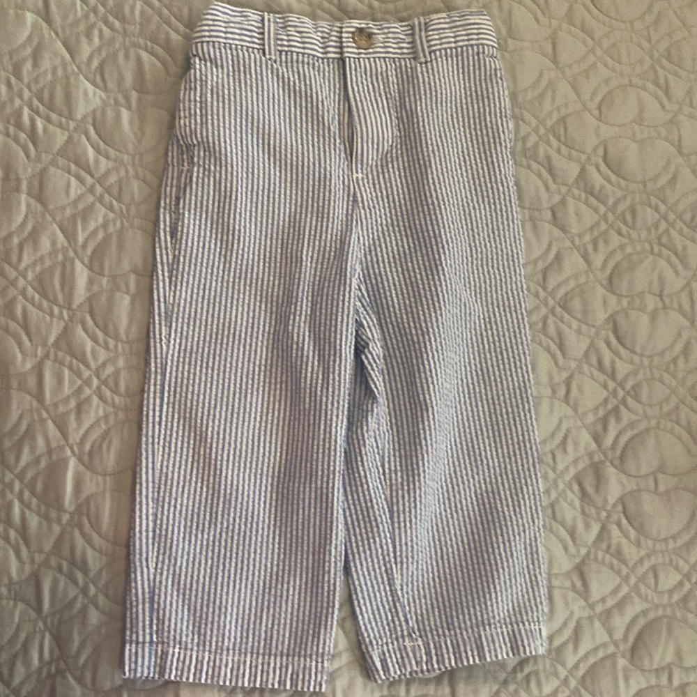 Polo by Ralph Lauren 18 months light blue  seersucker pants